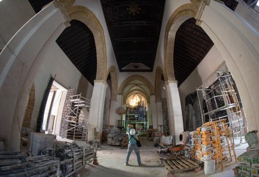 La iglesia de Santa Catalina en la fase final de las obras