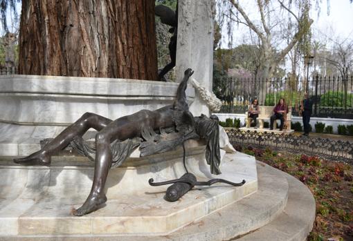 Detalle de la glorieta de Bécquer en el Parque