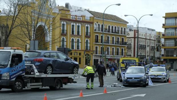 Una colisión múltiple colapsa el tráfico en el entorno de la Macarena