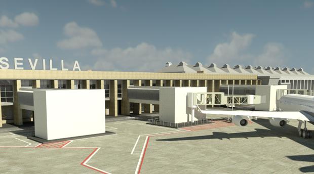 Aeropuerto en obras: así cambiará la terminal de Sevilla en dos años