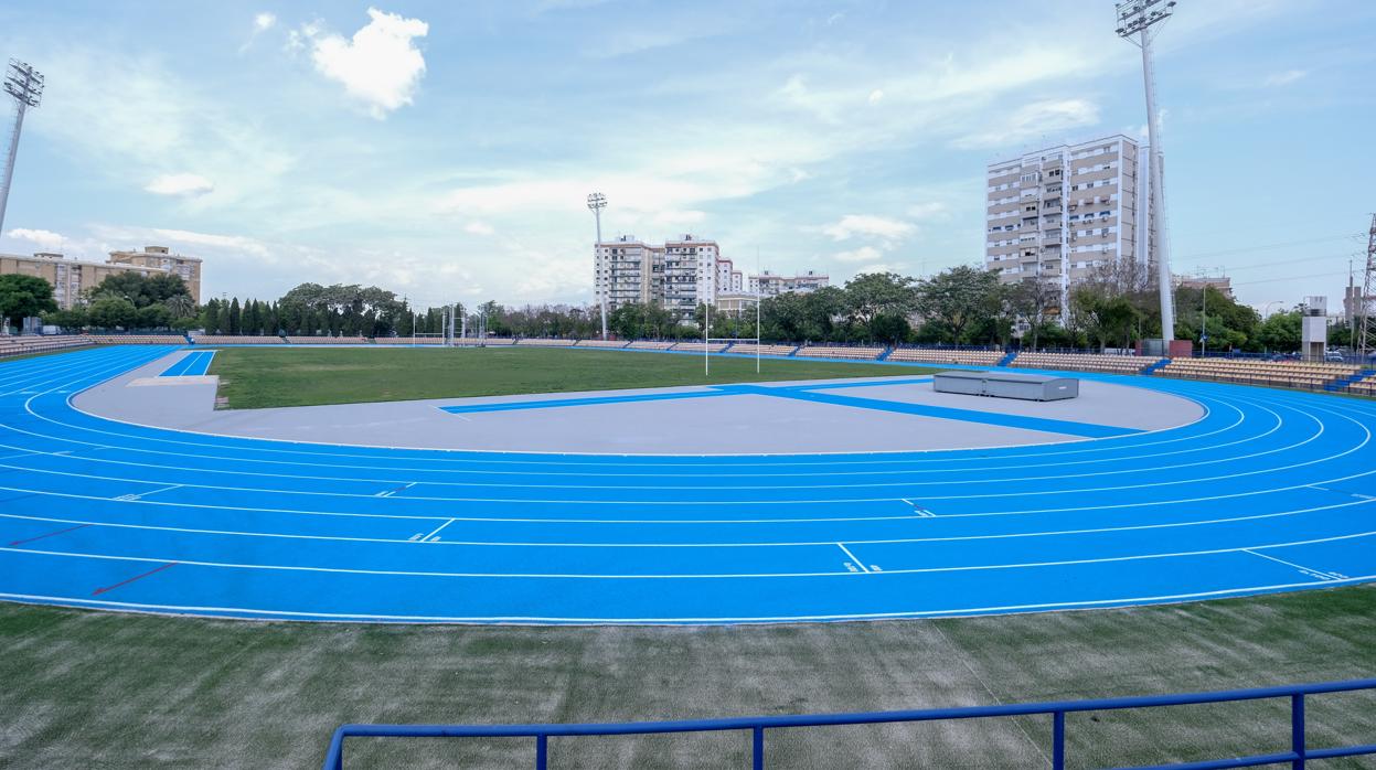 Imagen de la nueva pista de atletismo de San Pablo