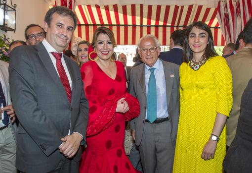 Rafael Sánchez, Susana Díaz, Antonio Pascual y María León