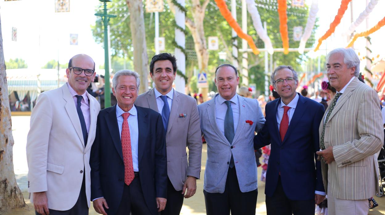 Antonio López, Pedro Plasencia, Rafael Gavilán, Álvaro García-Carranza, Pablo Plasencia y Javier Blasco