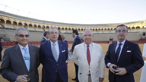 José Luis López Marín, Juan Miguel Mejías Ramírez, Enrique Moreno de la Cova Maestre y Marcelo Maestre León