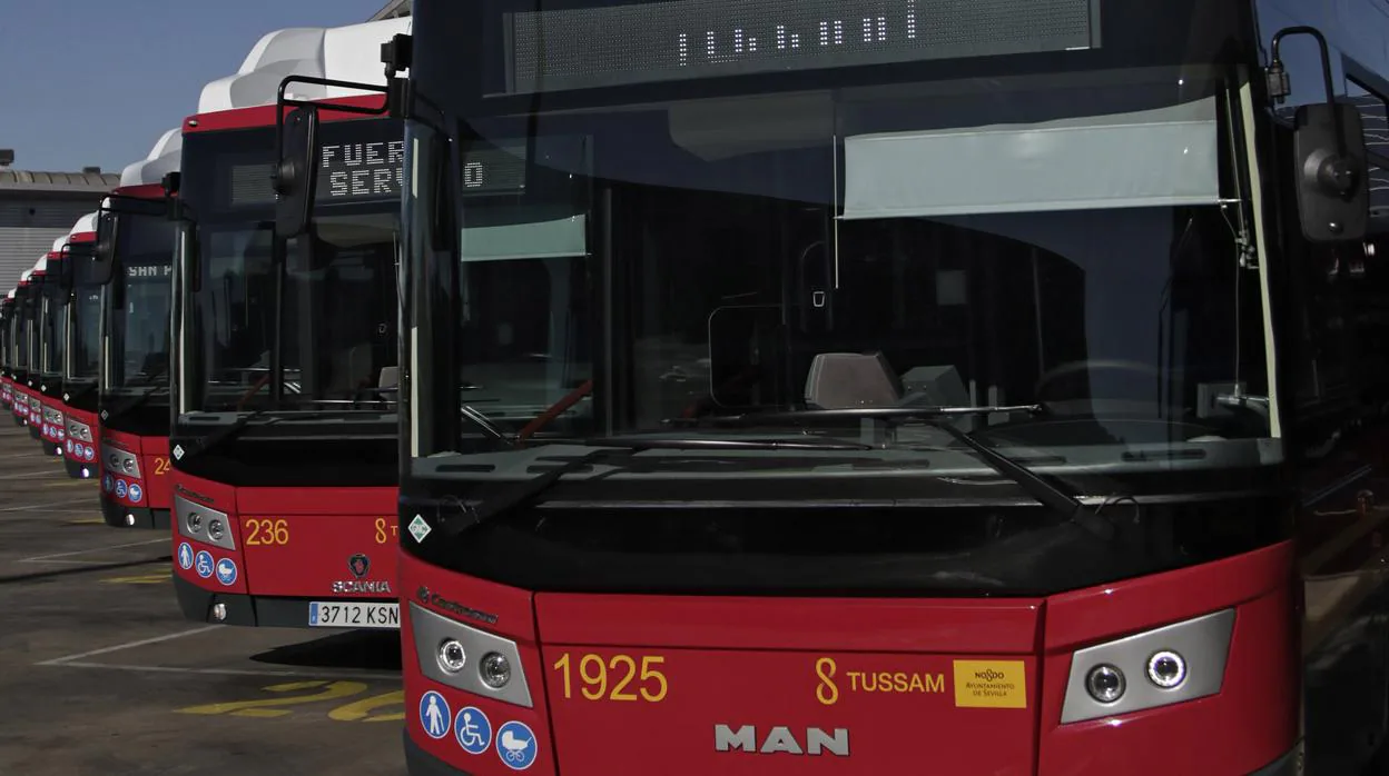 Autobuses de la flota de Tussam