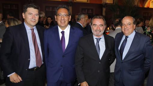 Eduardo Osborne, Antonio Pulido, Óscar Cisneros y Luis Miguel Martín Rubio