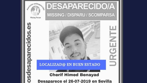 Localizado en buen estado el joven de 25 años desaparecido en Sevilla