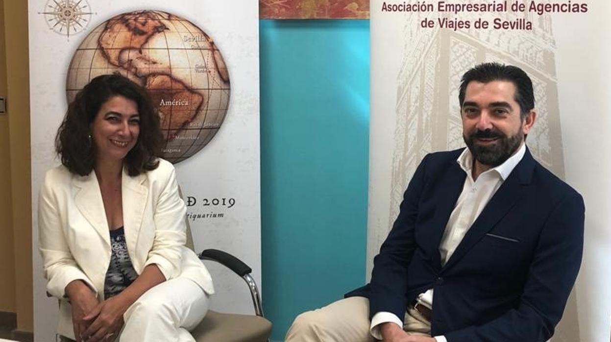 Esmeralda Martínez y José Manuel Lastra, product mánager y presidente de Aevise