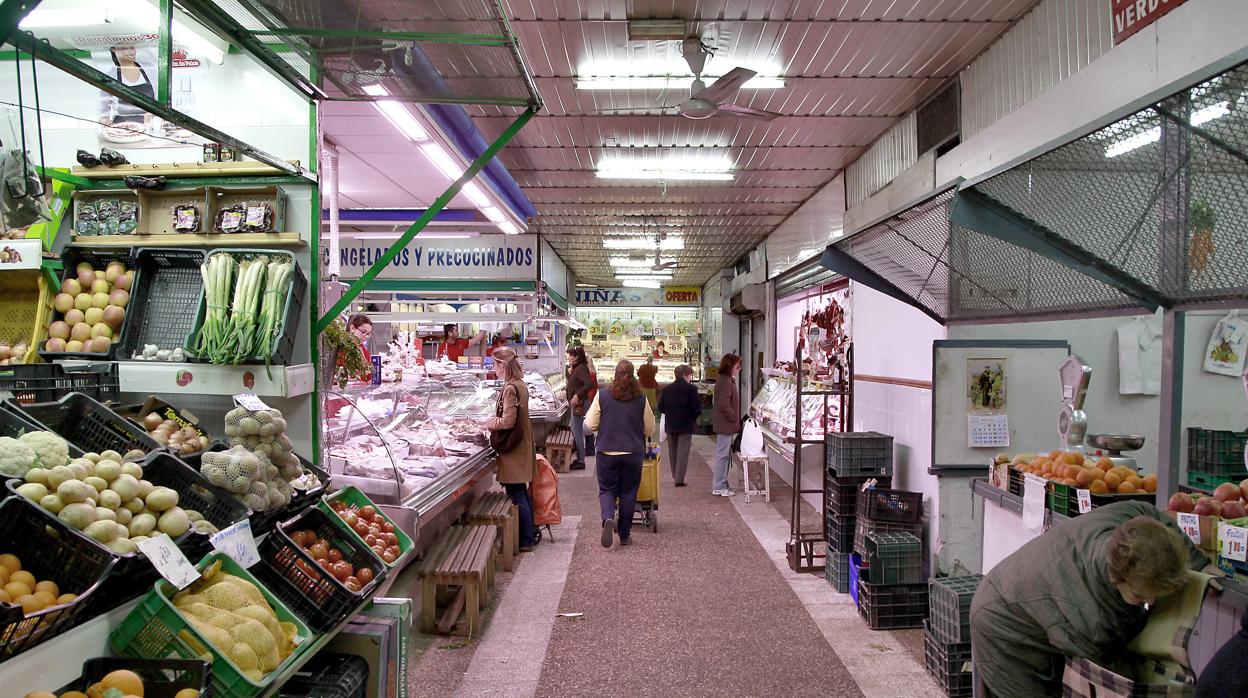 Imagen del mercado de abastos de Las Palmeritas, en Nervión