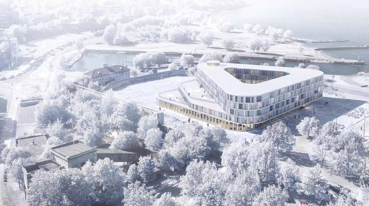 Proyecto de Bakpak para la construcción de un hotel y un centro de convenciones en Tallin