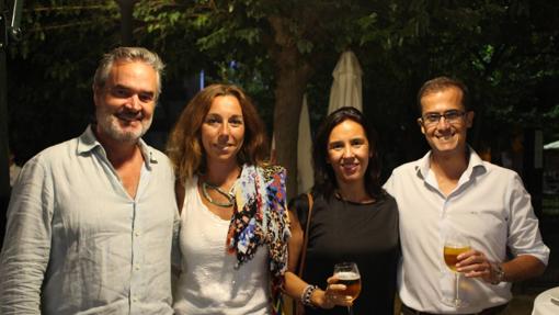 Javier Miró, Carmen Pérez, Mari Luz Morejón y Álvaro Chacón