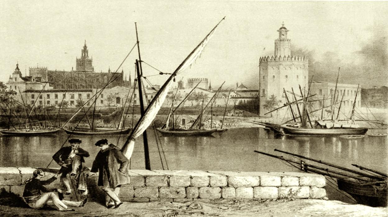 En 1843 hubo un bombardeo en Sevilla que afectó a numerosas zonas de la ciudad