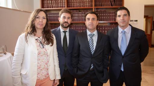 Encarna Freire, Alejandro Salazar, Alfonso Domínguez y Javier Arias