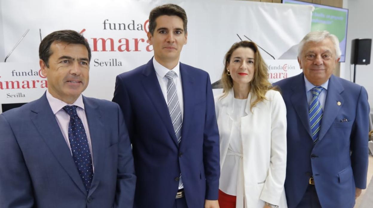 Juan Román, Jesús Caballero, María Jesús Pereira y Francisco Herrero