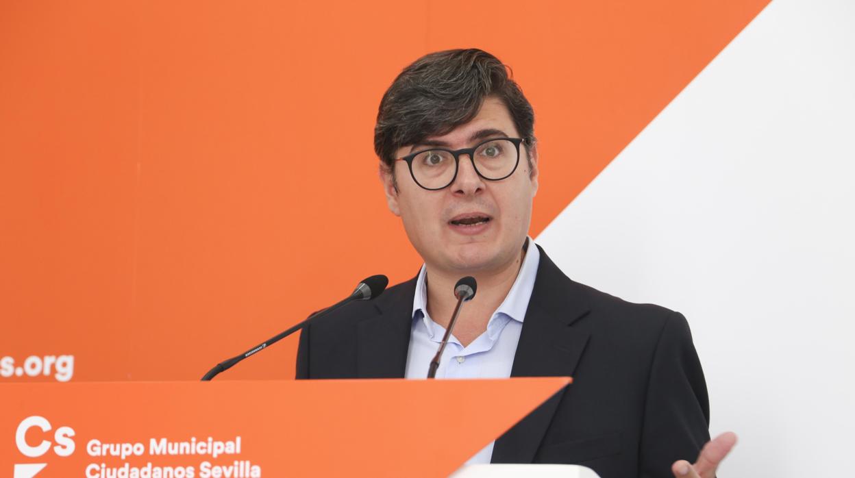 El portavoz de Ciudadanos en el Ayuntamiento de Sevilla, Álvaro Pimentel