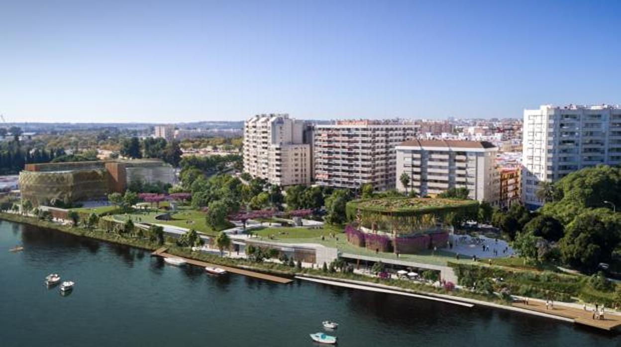 El Jardín de las Cigarreras tendrá restaurante mirador y seis bares por el paseo fluvial