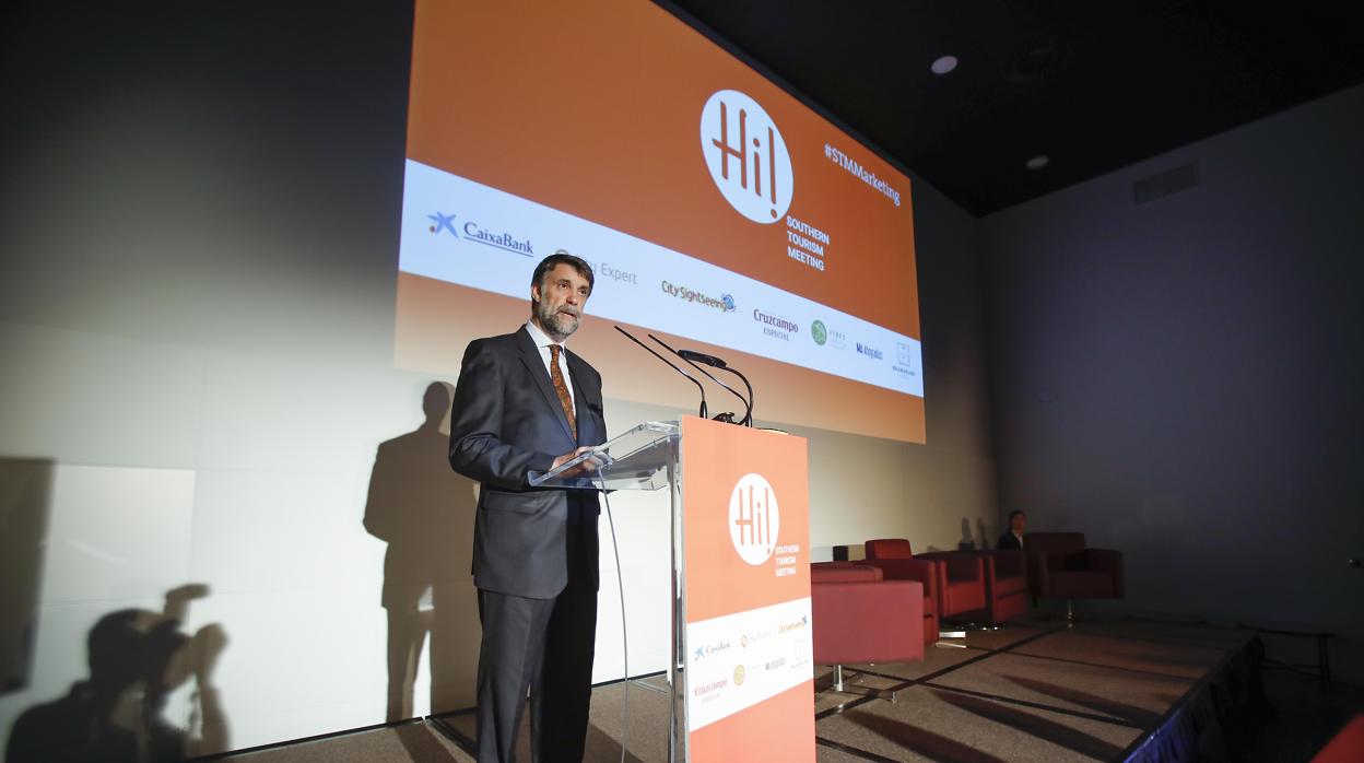 Javier Rubio, durante la presentación