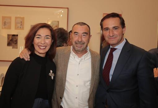 Constanza Fernández, José Luis Garci y Antonio Muñoz