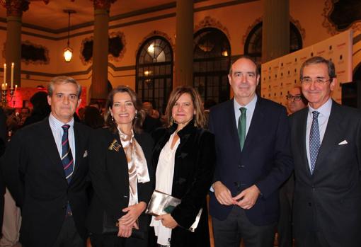 Gregorio Ybarra, Rocío Soto, Lucila Rodríguez de Austria, Jaime Bretón y Antonio Fragero