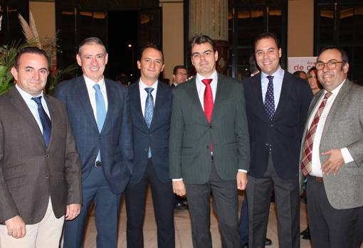 David Quesada, José Luis Salcedo, Antonio Jiménez, Javier Pineda, Javier Luque y Daniel Gago