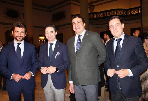 Beltrán Pérez, Antonio Luque, Álvaro Peregil y Juan de la Rosa