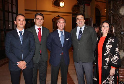 Antonio Jiménez Ruiz, Javier Pineda García, Francisco Escudero, Álvaro Peregil y Ana González