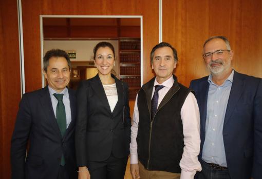 Antonio Fernández, Lidia Velasco, Juan de Dios Hermosín y Manuel Acosta