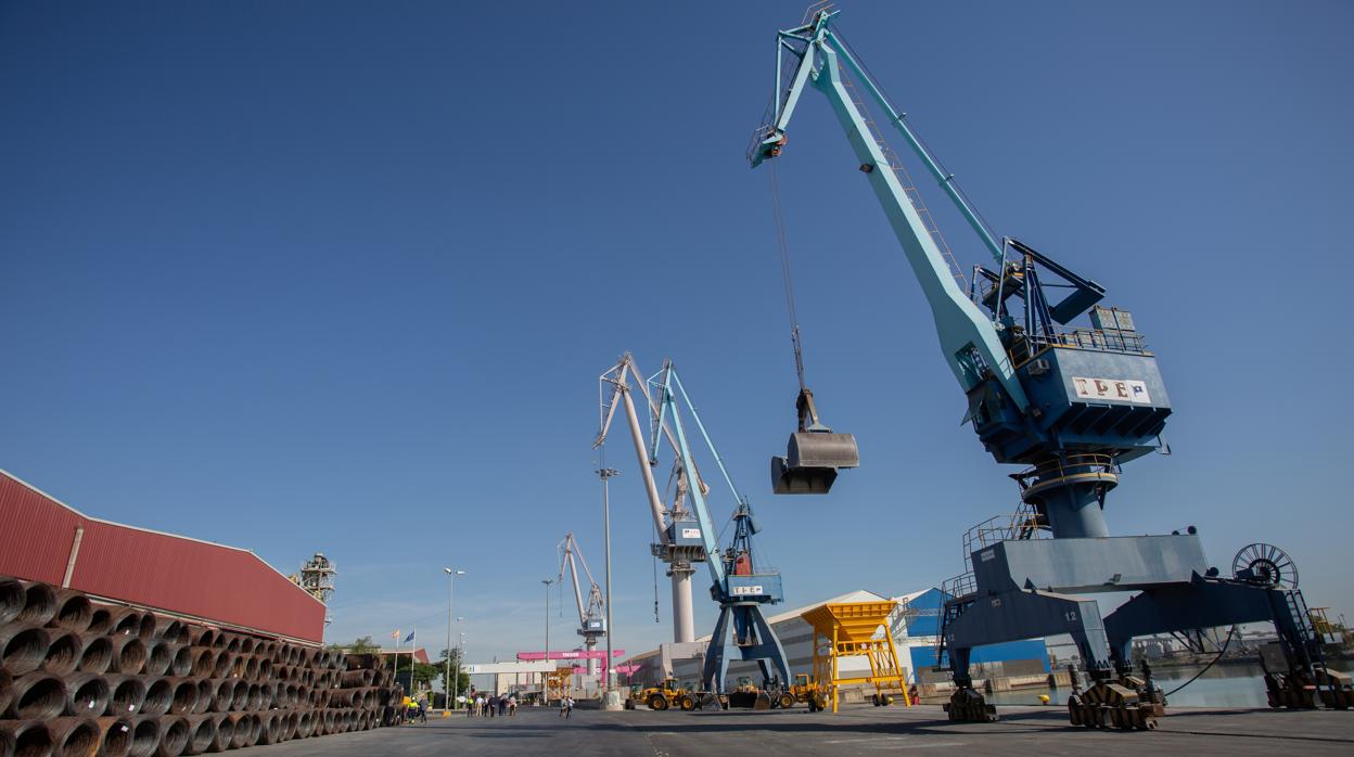 Instalaciones de Sevitrade en el Puerto de Sevilla