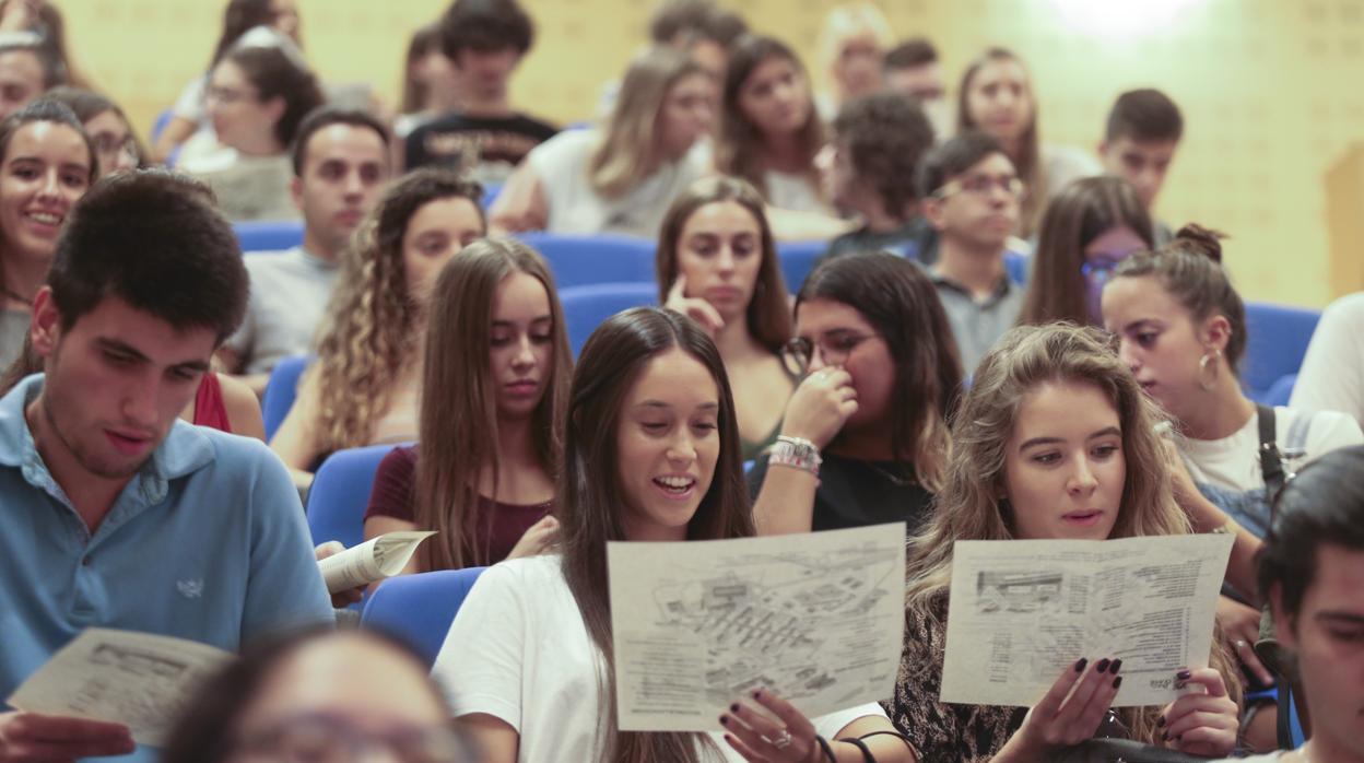 Alumnos universitarios en la Pablo de Olavide