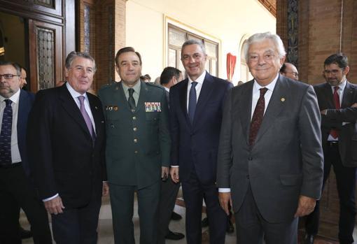 Miguel Gallego Jurado, Alfonso Rodríguez Castillo, José Ballester Llamazares y Francisco Herrero León