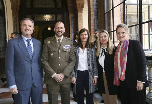Alfonso López-Sáez, Miguel Ángel Franco, Isabel Sánchez Ramos, Carolina Gutiérrez Arjona y Carmen Pérez Espejo