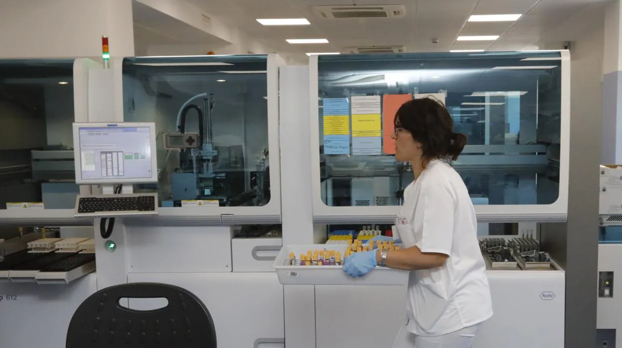 Un laboratorio del hospital Virgen del Rocío