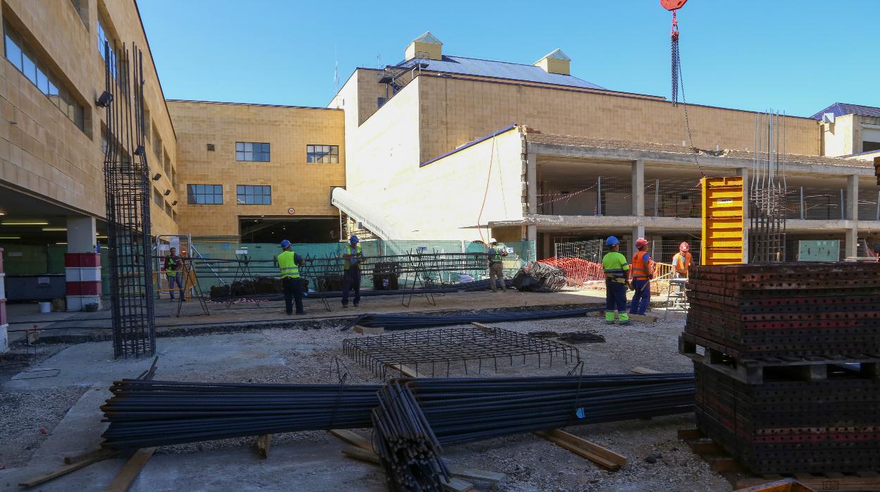 Obras en la terminal aeropuerto de Sevilla