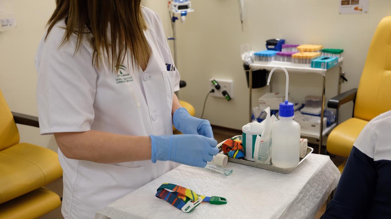 Una prueba en el hospital Virgen del Rocío de Sevilla