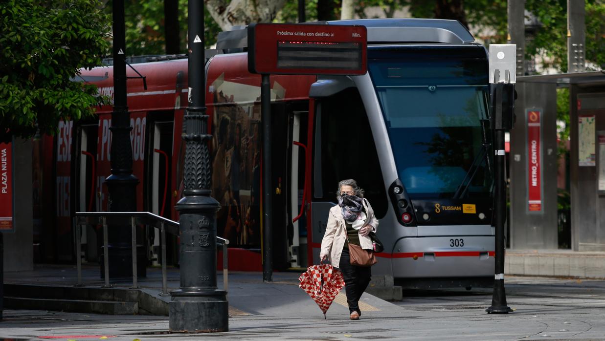 Calle del Centro de Sevilla vacía por el estado de alarma