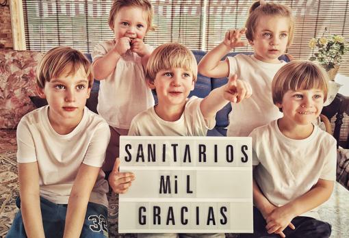 Los pequeños de la casa le mandan un mensaje a los que luchan contra el coronavirus