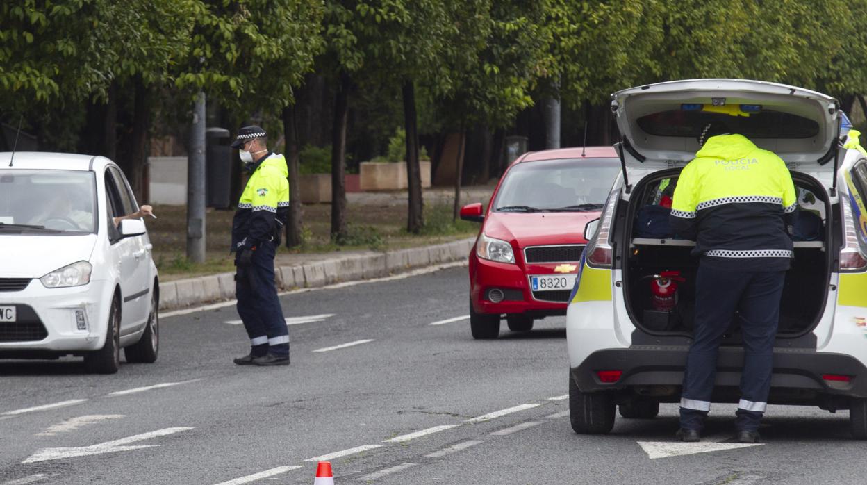 Uno de los controles realizados en la Palmera durante estos días