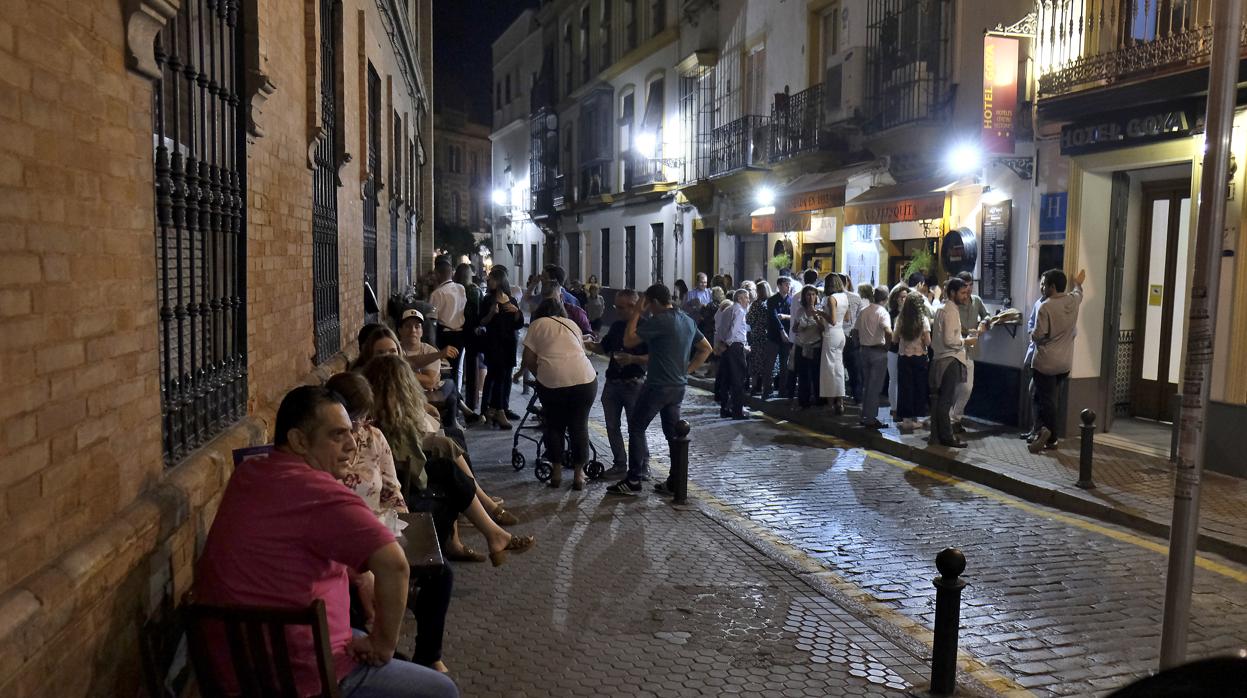 Imagen de archivo de los bares de la calle Mateos Gago