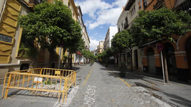 El Ayuntamiento de Sevilla corta al tráfico Mateos Gago desde el 4 de mayo para empezar las obras