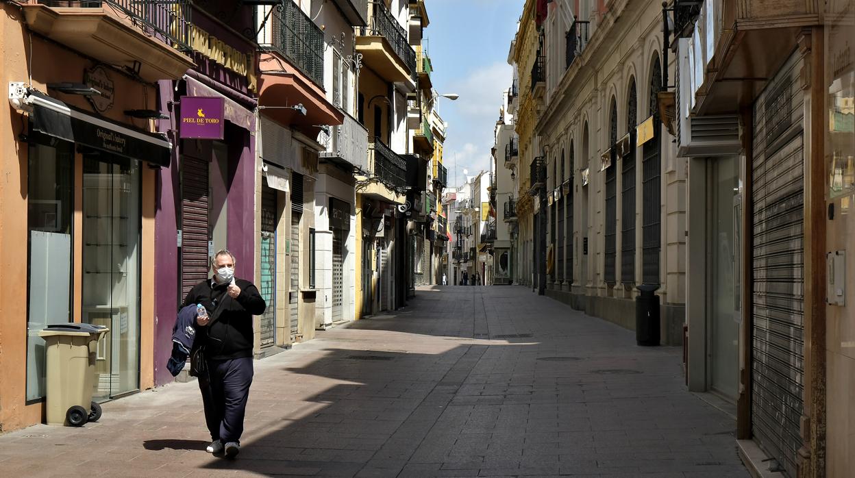 La calle Sierpes, una de las principales vías comerciales de la ciudad