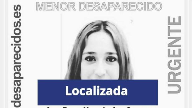 Localizada en buen estado la menor desaparecida en Bormujos