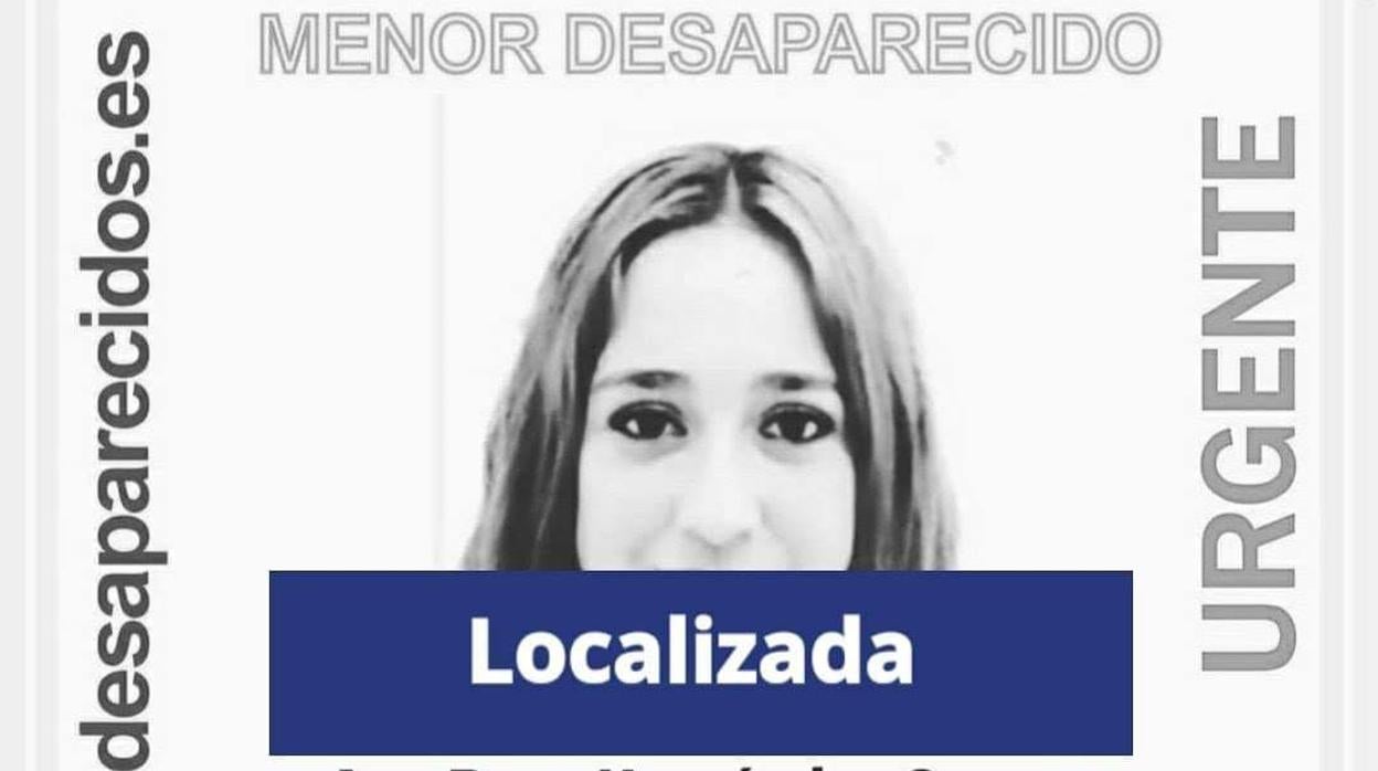 La joven localizada