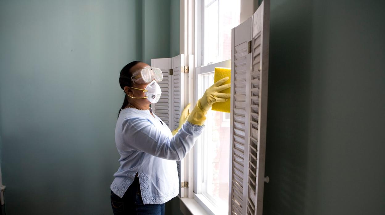 Una empleada del hogar durante la pandemia del coronavirus