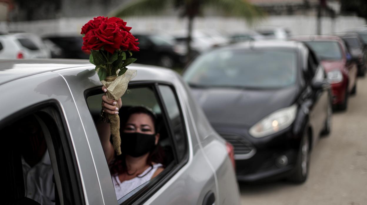 Boda celebrada durante el coronavirus