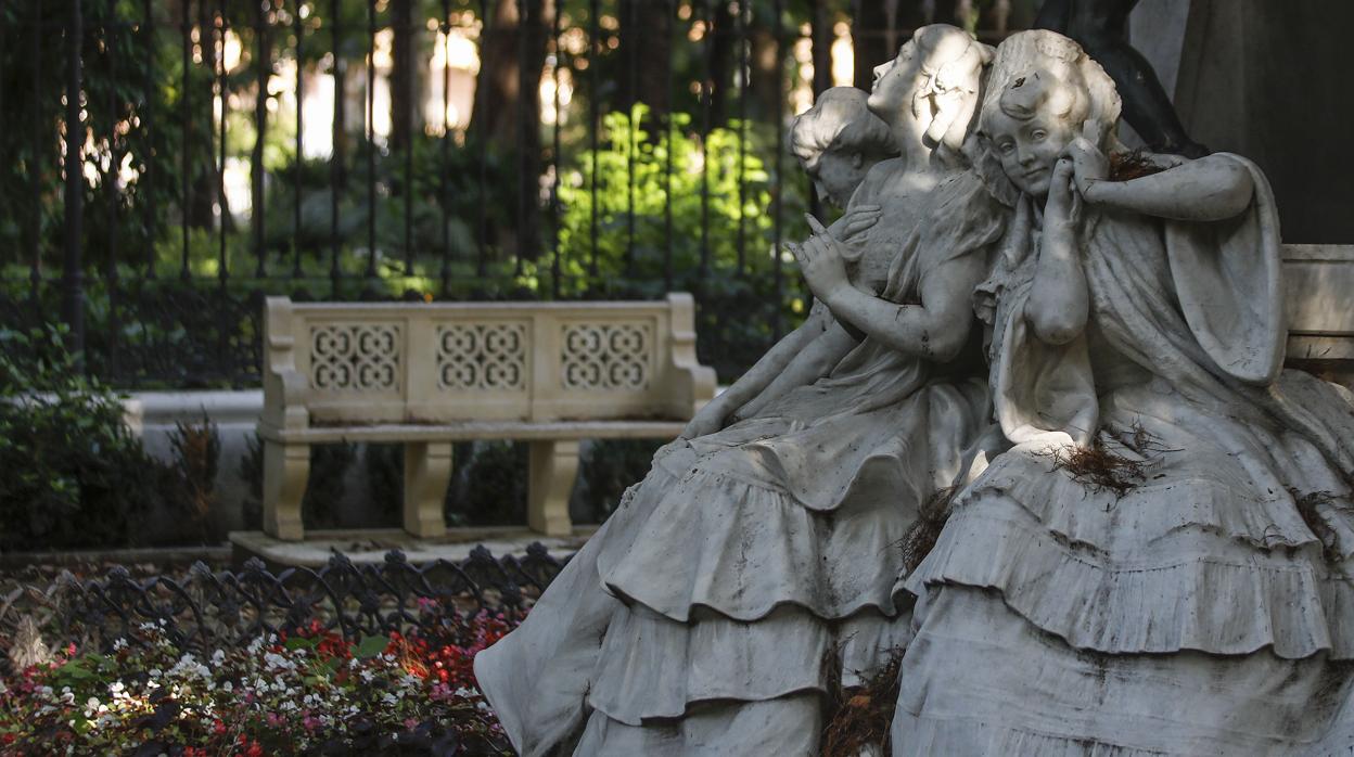 La Glorieta de Bécquer vuelve a lucir espléndida tras su restauración