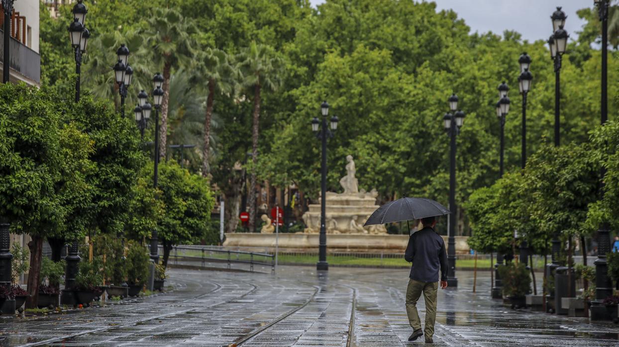 Día de lluvia en Sevilla