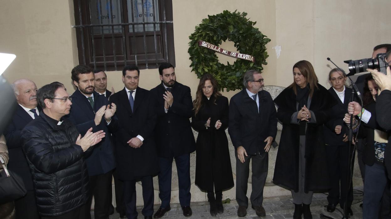 Homenaje al matrimonio sevillano asesinado por ETA celebrado el pasado mes de enero