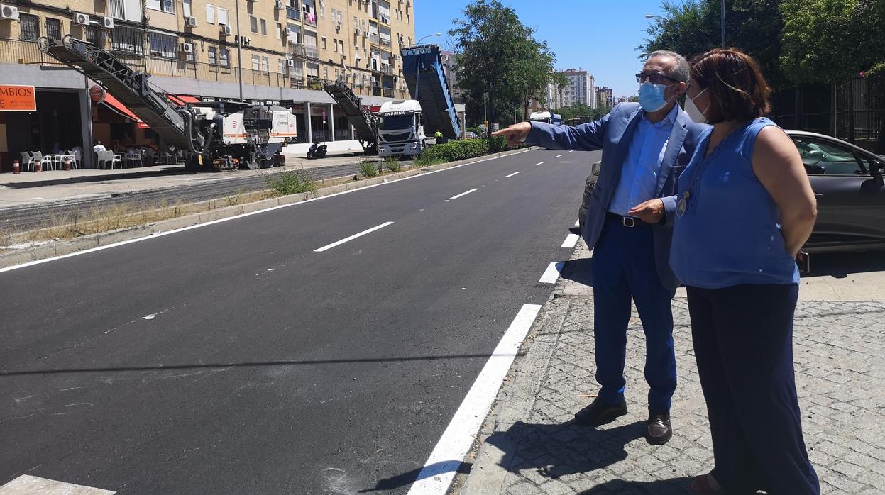 Estado en el que ha quedado una de las vías tras las recientes obras