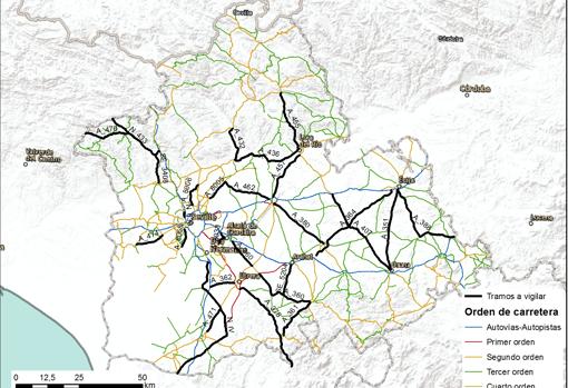 ¿Dónde se localizan los 64 radares de la provincia de Sevilla?