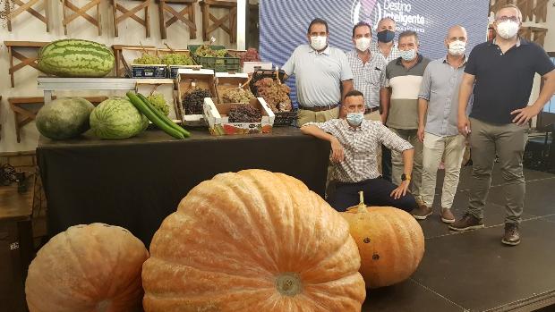 Una calabaza de 180 kilos de peso, primer premio en el concurso de Los Palacios y Villafranca